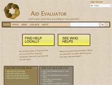 Tablet Screenshot of aidevaluator.com
